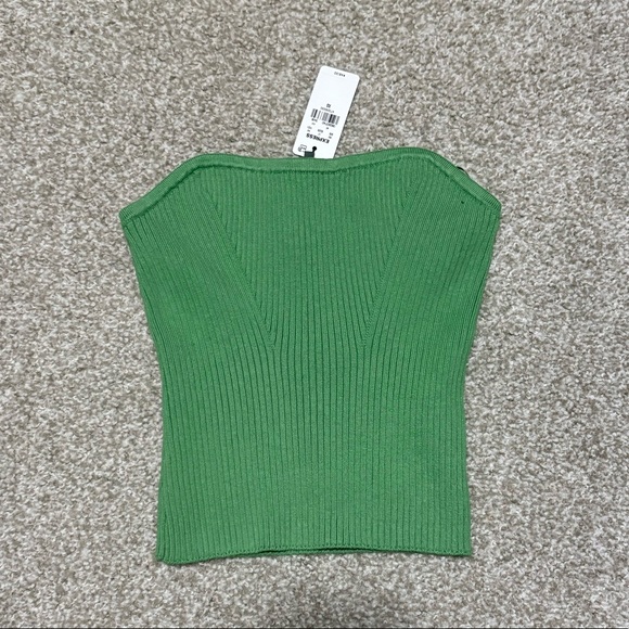 Express knit green tube top - Picture 1 of 2